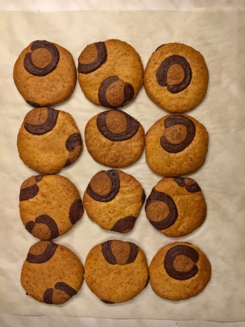 leopard print cookies baked